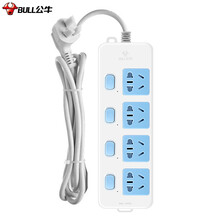 公牛（BULL） 新国标插座插线板插排电源拖线板1.8米/3米/5米多米数 4位1.8米独立开关GN315