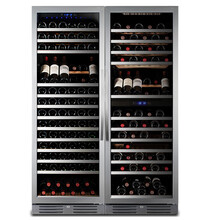 隐逸名望（Eremite）EM-166BSS家用电子酒柜红酒柜恒温酒柜嵌入式酒柜冰箱冰吧冷饮保鲜柜 不锈钢门3区组合