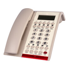金顺迪 JSD009  卧室 商务 酒店专用电话机 办公固定座机 分机扩展 米白色来显版