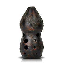 奇宝居 空谷埙 十孔双腔埙陶埙演奏葫芦埙 E/F/降E调埙乐器 E调左起