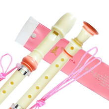 奇宝居 竖笛8孔 高音直笛奇美牌儿童学生初学乐器 八孔竖笛 奇美8孔粉色