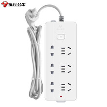 公牛（BULL） 新国标插座插线板插排电源拖线板1.8米/3米/5米多米数 6位3米总控GN402
