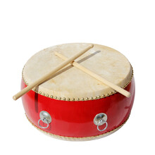 奇宝居 乐器9寸中鼓 小鼓 堂鼓 红鼓 盘鼓水牛皮鼓30CMX17