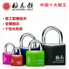 梅花锁 （BLOSSOM LOCK） 梅花锁 菱形彩色防锈防水锁 抽屉箱包挂锁 菱形20MM(随机颜色)