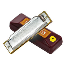 铃木SUZUKI 10孔布鲁斯口琴1072 十孔布鲁斯口琴 蓝调口琴 初学口琴 学生用琴12个调可选 F调