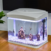 SARYOR 小型鱼缸高清玻璃生态内置过滤器水族箱金鱼龟缸虾缸 328松皮石套餐