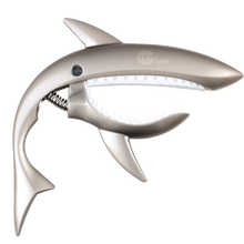 美妙斯民谣吉他变调夹capo尤克里里移调夹电木吉他通用变音夹子鲨鱼变调夹吉他配件 哑光银