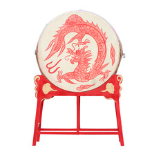 广雅 大鼓成人立式战鼓锣鼓民族龙鼓 18寸龙鼓+鼓棒+立式鼓架