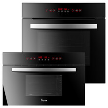 德普（Depelec） 809EB ES家用嵌入式电烤箱 235B S电蒸箱蒸烤箱套装 黑色