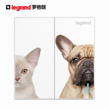 罗格朗（LEGRAND）开关插座面板电工电料仕典系列特色儿童卡通趣味开关面板 S5萌宠主题二开双控