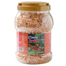 彩鱼王南极磷虾干龟粮无尖刺龙鱼罗汉鱼饲料血鹦鹉鱼虾干鱼粮鱼食3500ml鳞虾 彩鱼王3.5升虾干桶装