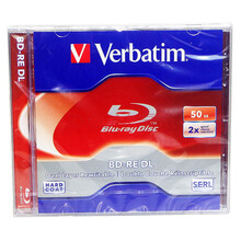 威宝Verbatim蓝鲸2X BD-R DL 50GB BD-RE可擦写蓝光盘43760 单片装