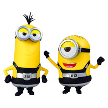 神偷奶爸3 小黄人公仔手办摆件 模型玩具 生日礼物 创意礼品 监狱款套装/凯文+斯图尔特