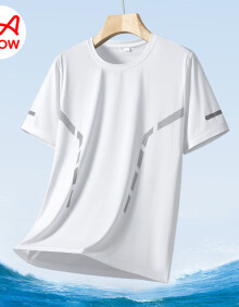 猫人（MiiOW）短袖男士t恤大码时尚潮牌夏季男生短袖宽松潮流上衣潮牌透气体恤 白色 XL