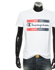 Champion/冠军 男士潮牌时尚休闲圆领百搭短袖T恤 218559 白色 WW001 XL
