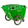 400L垃圾车(绿色)带盖