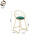 【圆形椅】绿色绒布坐垫