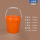 3L橘色特厚塑料桶
