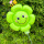 10个绿色蜜蜂雏菊夹片气球