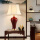 郎红陶瓷+折景灯罩 整灯高82厘米