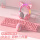 粉色键盘+粉色鼠标+发光头梁耳机（圆孔版）