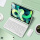 【带笔槽款】抹茶绿（圆）白键盘+白鼠标