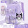 66库洛米紫色+徽章+娃娃+文具盒