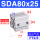 浅灰色SDA80X25-内牙