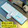 金属白色冰蓝光键盘+G3宏鼠标