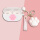 白色壳+猫爪图案+粉色猫爪
