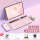 透粉色键盘＋透明色鼠标