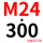 M24*300(+螺母平垫)