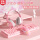 粉色键盘+粉色鼠标+猫耳朵耳机（圆孔版）