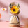 香皂花向日葵玻璃罩-暖暖的爱