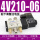 4V210-06+接头和消声器 亚德客原装