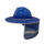 风扇安全帽帽檐蓝色