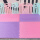 A级粉紫叶子纹 每片+4根边