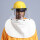 黄色安全帽+护颈面屏1.5mm