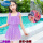 2130紫色(连体)：泳衣+泳帽