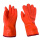 30cm荧光红色防水防冻手套-