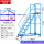 平台离地1.8米（蓝色） 七步梯