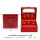 B款：红色五金首饰礼盒+礼品袋