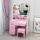70厘米粉色公主镜左柜+凳子