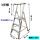 全铝合金扶手梯带网3级平台高87