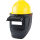 支架款高空面罩+黄ABS国标安全帽