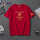 红色T恤 图案【大金鸡+黄袖标】