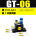 GT-06带PC6-G01带1分蓝色消音器
