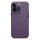苹果14Pro-暗紫色-编织纹TPU
