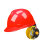 V型ABS加厚-旋钮帽衬：红色
