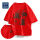 红色纯棉短袖-大猫咪假期胸背标